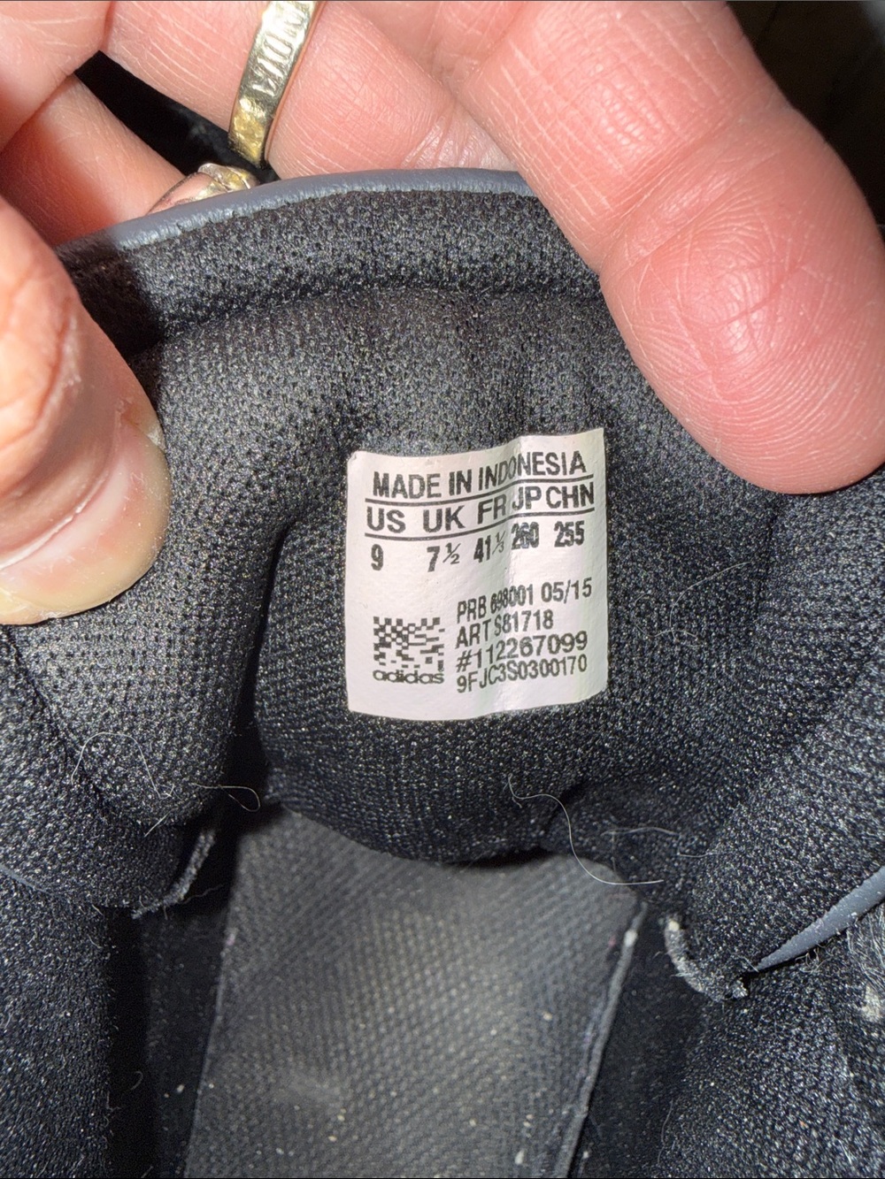 Adidas Black and White Polka Dot Athletic Shoe As Is - Picture 6 of 7